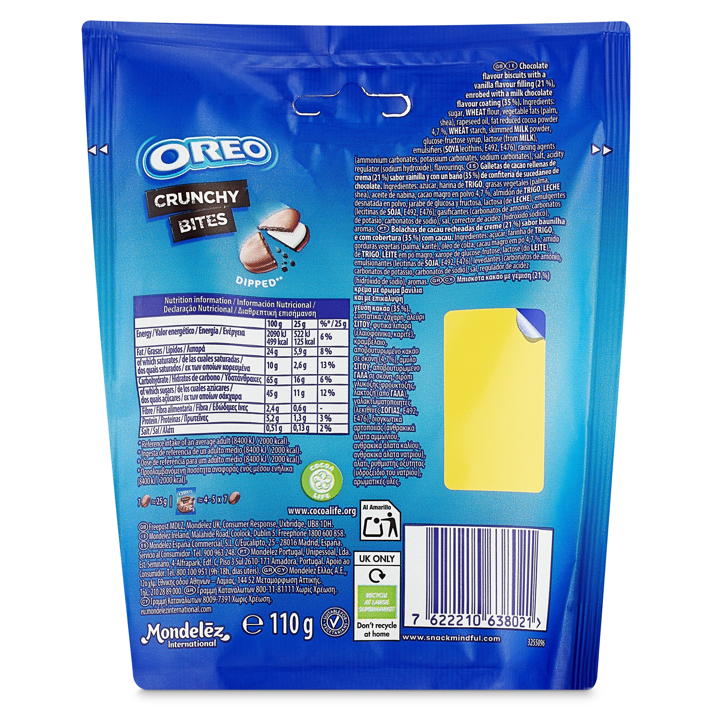 Oreo crunchy bites 110 g