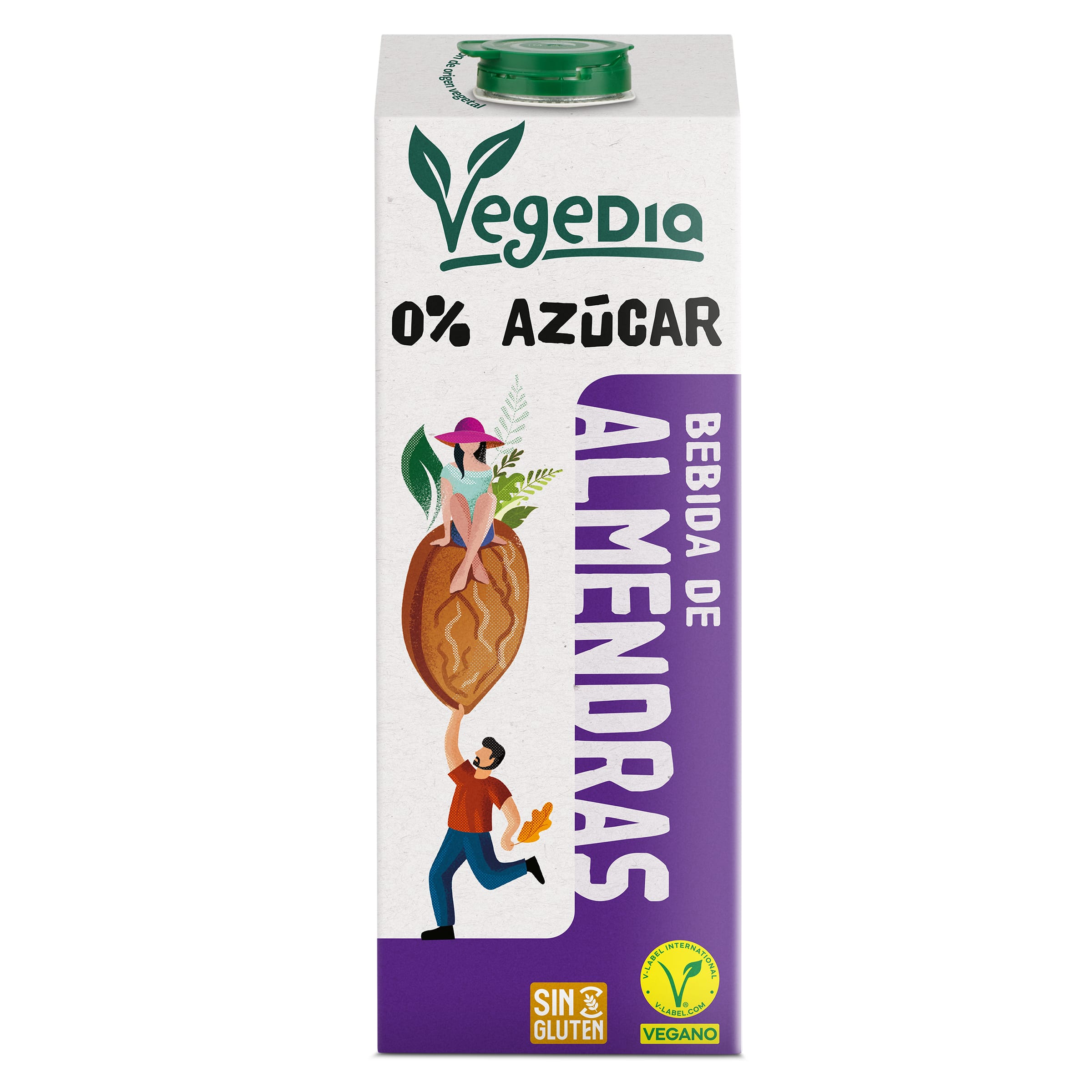 Bebida de almendras 0% azúcares Dia Vegedia 1 L