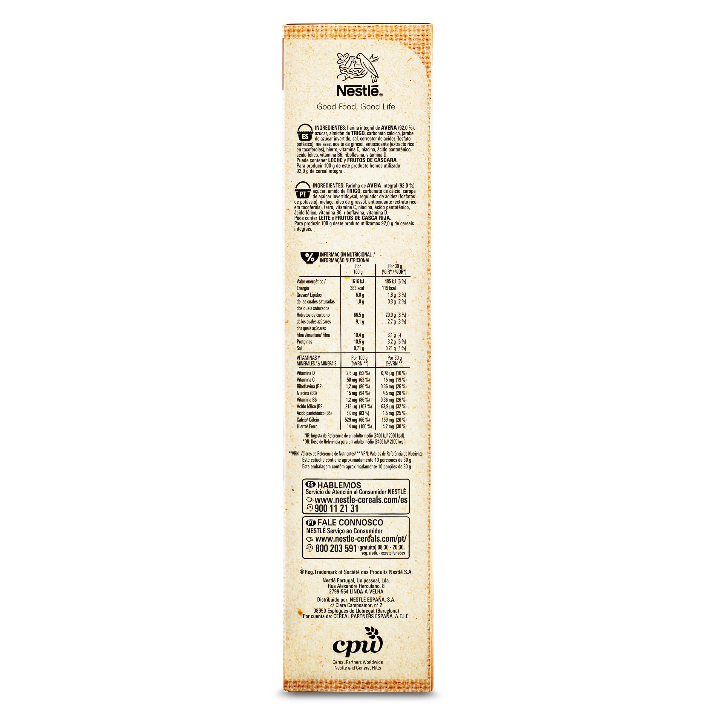 Cereales de desayuno con avena integral Nestlé Cheerios 300 g