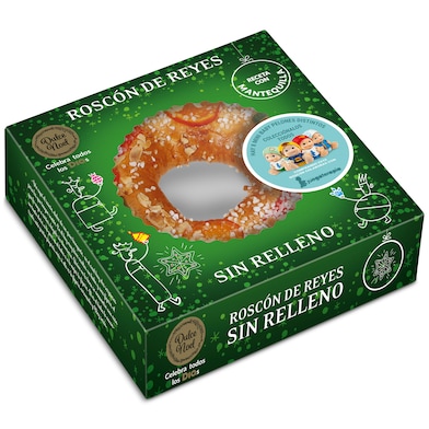 Roscón de Reyes sin relleno Dulce Noel caja 400 g-0