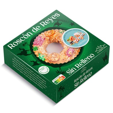 Roscón de Reyes sin relleno Dulce Noel Dia caja 400 g-0