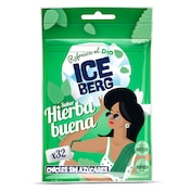 Chicles sabor hierbabuena sin azúcar Iceberg bolsa 44.8 g