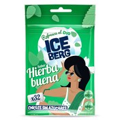 Chicles sabor hierbabuena sin azúcar Iceberg de Dia bolsa 44.8 g