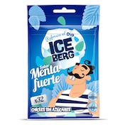 Chicles sabor menta fuerte sin azúcar Iceberg de Dia bolsa 44.8 g