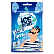 Chicles sabor menta fuerte sin azúcar Iceberg de Dia bolsa 44.8 g