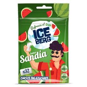 Chicles sabor sandí­a sin azúcar Iceberg de Dia bolsa 44.8 g