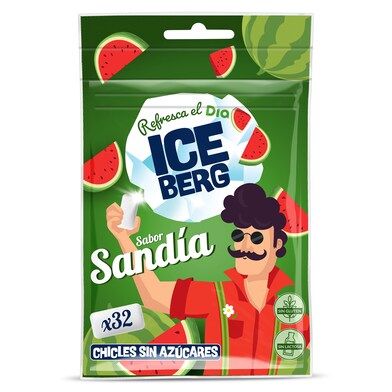 Chicles sabor sandí­a sin azúcar Iceberg de Dia bolsa 44.8 g-0