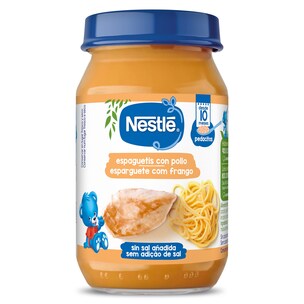 pure de espaguetis con pollo 190 g