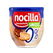 Crema de cacao y leche de avellanas dúo 0% azúcares añadidos Nocilla bote 180 g