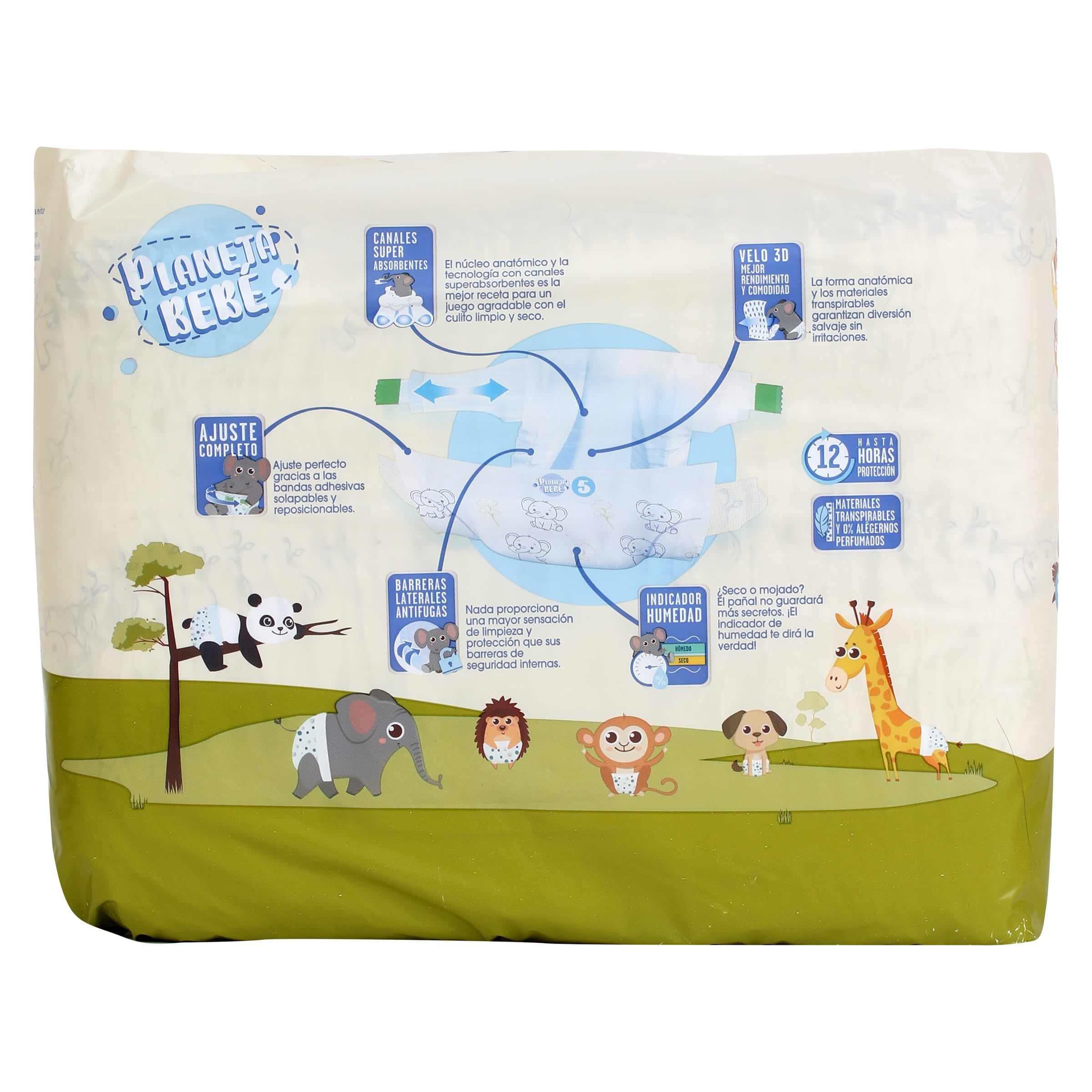 Pañales 13-20 kg talla 5 Dia Planeta Bebé 40 unidades