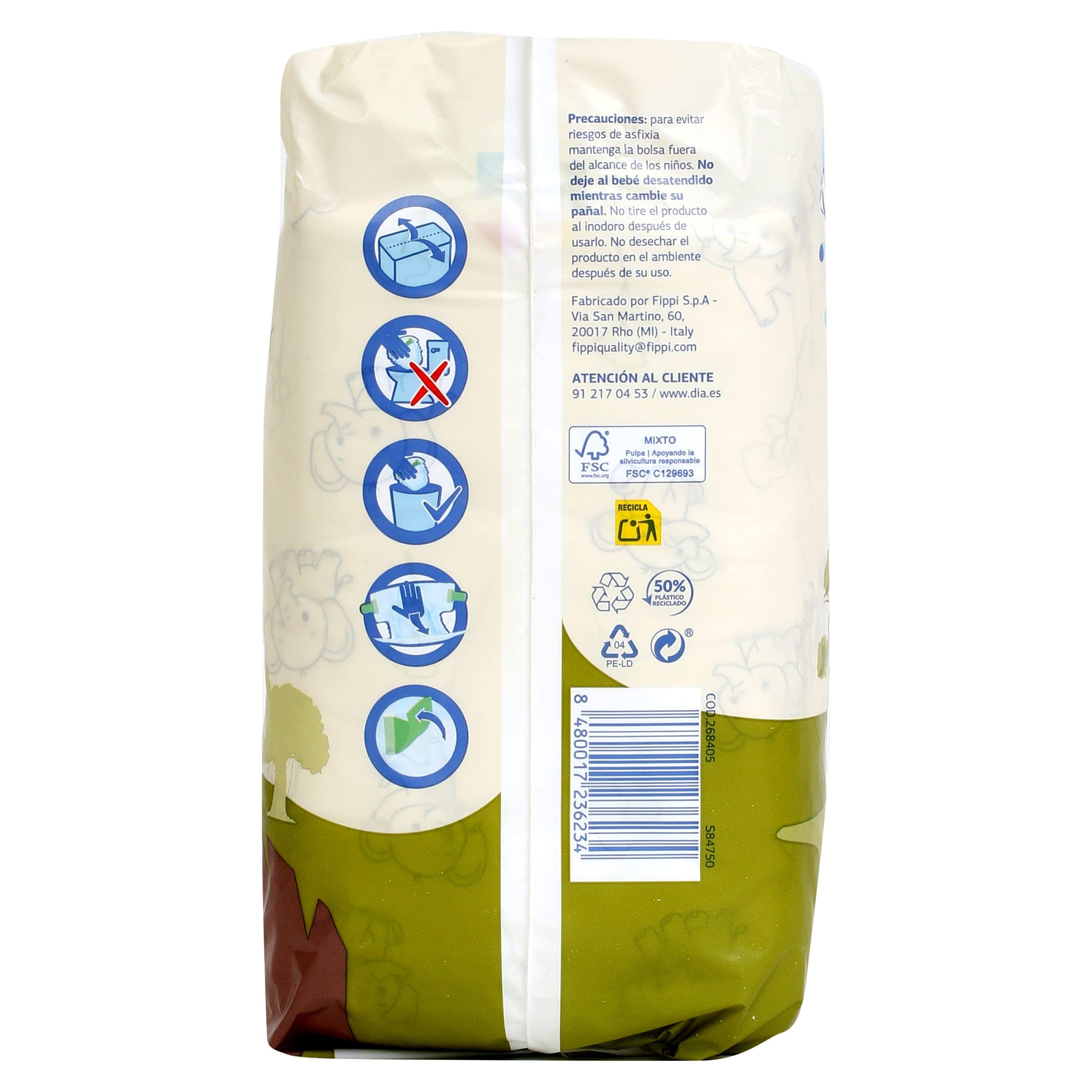 Pañales 13-20 kg talla 5 Dia Planeta Bebé 40 unidades