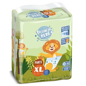 panales 15-25 kg talla xl 18 unidades