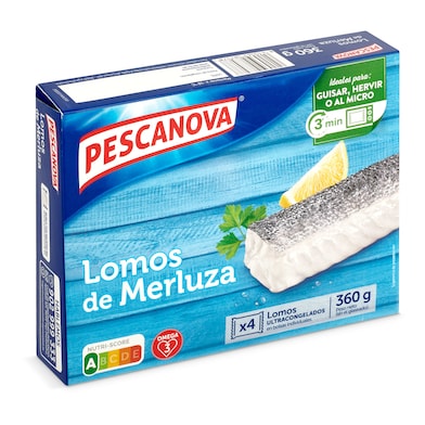 Lomos de merluza Pescanova bolsa 360 g-0