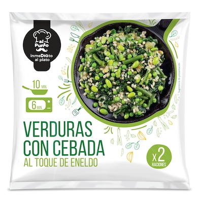 Verduras con cebada al toque de eneldo Al Punto Dia bolsa 400 g-0