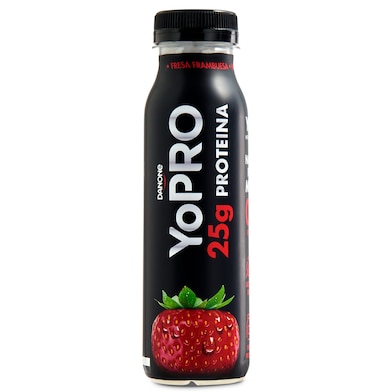 Yogur líquido con proteínas sabor fresa Yopro botella 300 g-0