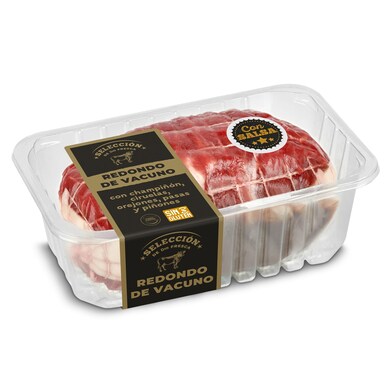 Redondo de vacuno con champiñón, ciruelas, orejones, pasas y piñones Selección de Dia bandeja 800 g-0 Redondo de vacuno con champiñón, ciruelas, orejones, pasas y piñones Selección de Dia bandeja 800 g-0