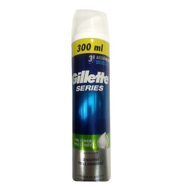 Espuma de afeitar piel sensible Gillette spray 300 ml-0
