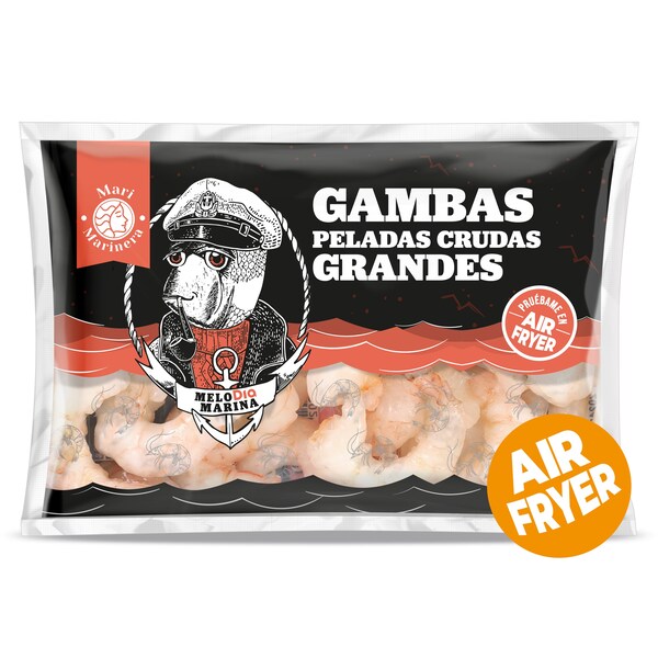Gambas Peladas Grandes 40/60 Piezas Mari Marinera Bolsa 350 Gr.