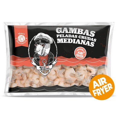 Gambas peladas medianas 70/90 piezas Mari Marinera bolsa 350 g-0 Gambas peladas medianas 70/90 piezas Mari Marinera bolsa 350 g-0