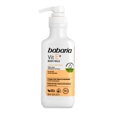 Leche corporal vitamina e Babaria bote 500 ml-0