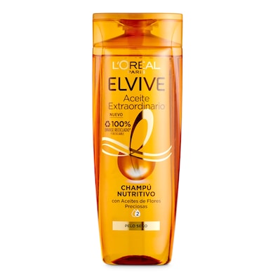 Champú nutritivo aceite extraordinario cabello seco Elvive bote 285 ml -  Supermercados DIA