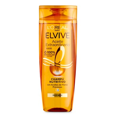 Champú nutritivo aceite extraordinario cabello seco Elvive bote 285 ml-0