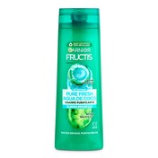 Champú pure fresh agua de coco Fructis botella 300 ml