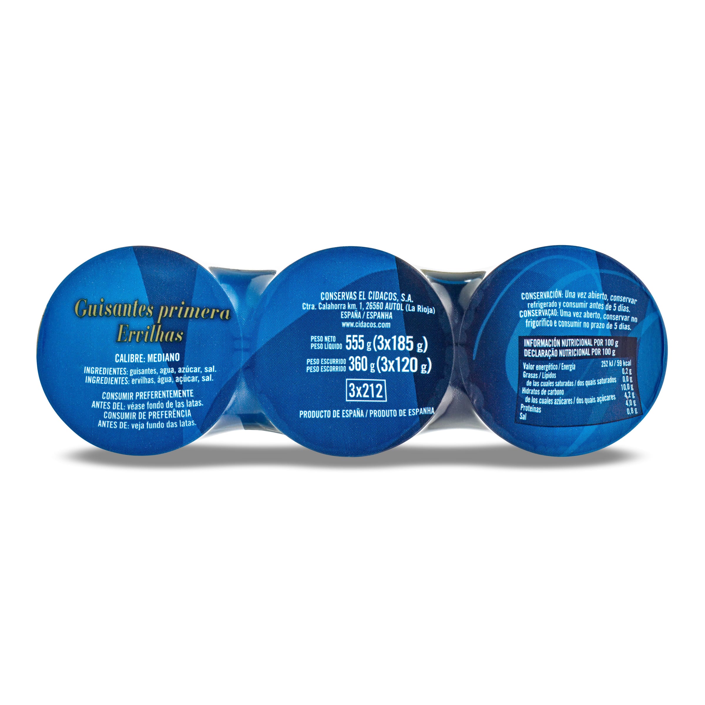 Guisantes Cidacos 3 x 120 g