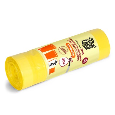 Bolsa de basura con autocierre amarilla 30 lt Super Paco de Dia 30 unidades-0 Bolsa de basura con autocierre amarilla 30 lt Super Paco de Dia 30 unidades-0