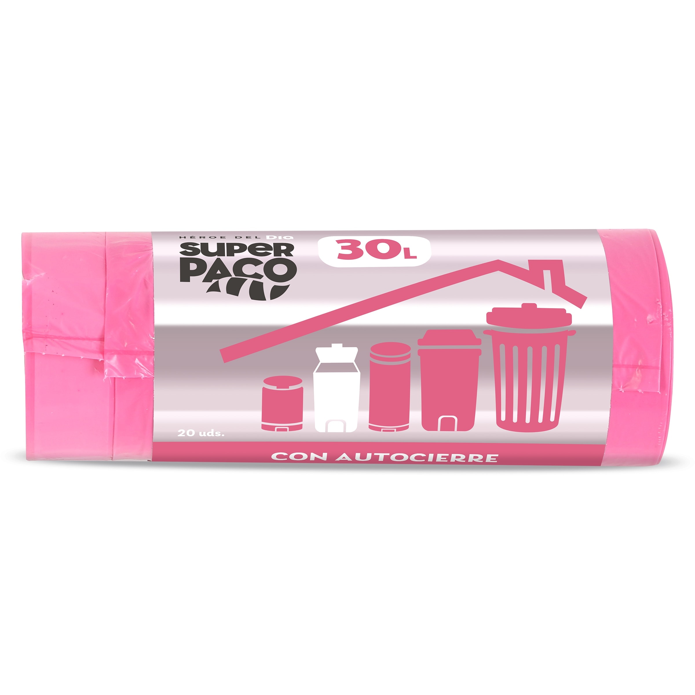 Bolsa de basura 30 L perfumada con autocierre Dia Super Paco 20 unidades