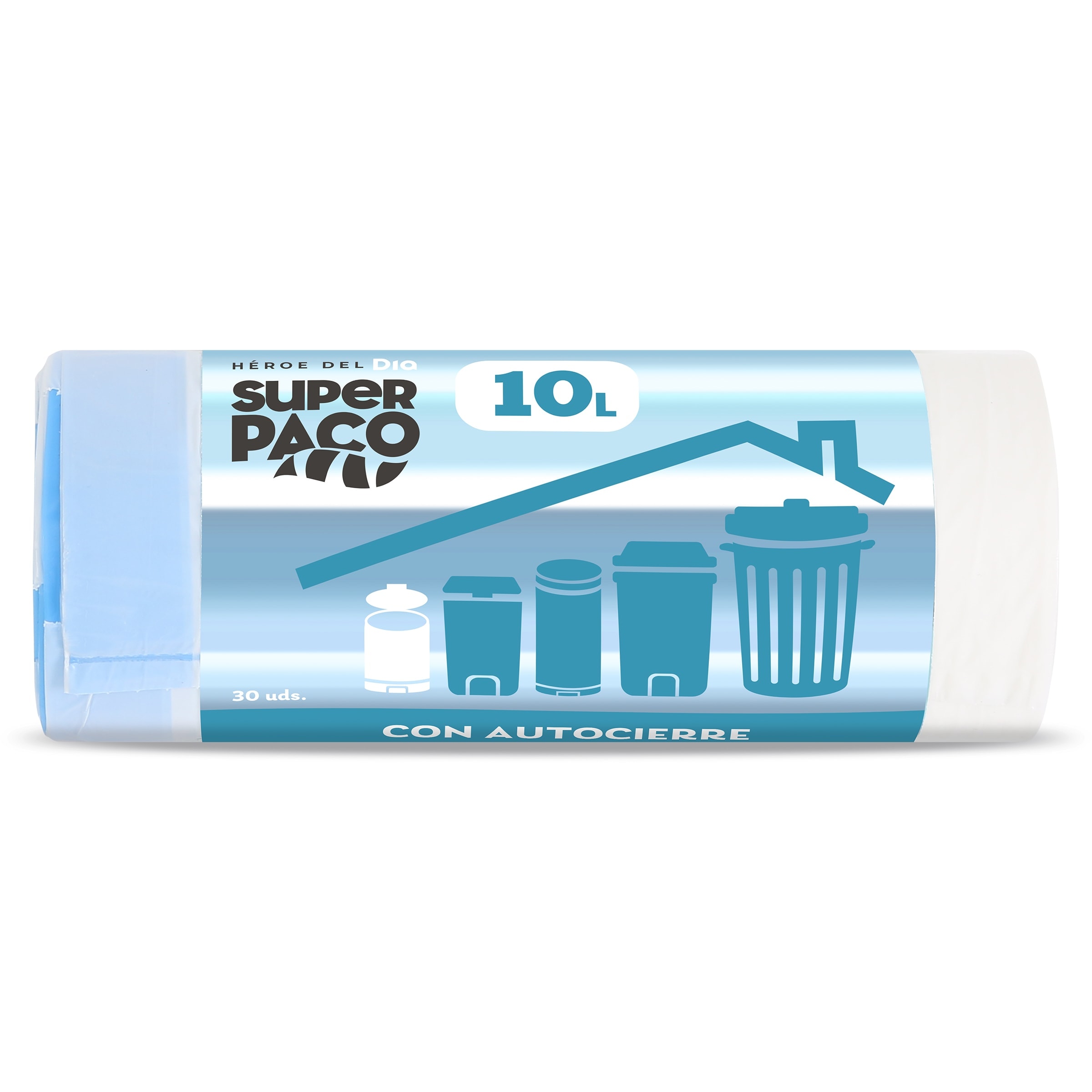 Bolsa de basura 10 L con autocierre Dia Super Paco 30 unidades