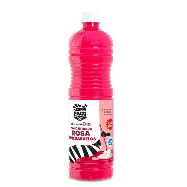 Friegasuelos Concentrado Rosa Dia Super Paco Botella 1 Lt.