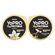 Yogur sabor vainilla desnatado enriquecido con proteínas Yopro pack 2 x 160 g