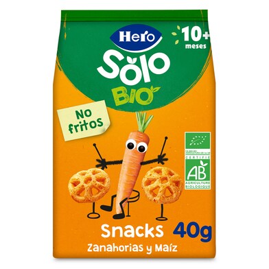 Snacks de zanahoria y maíz Hero bolsa 40 g-0