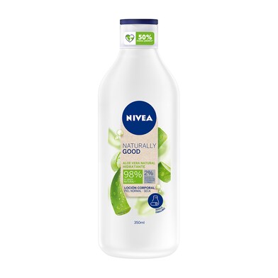 Loción corporal aloe vera piel normal-seca Nivea botella 350 ml-0