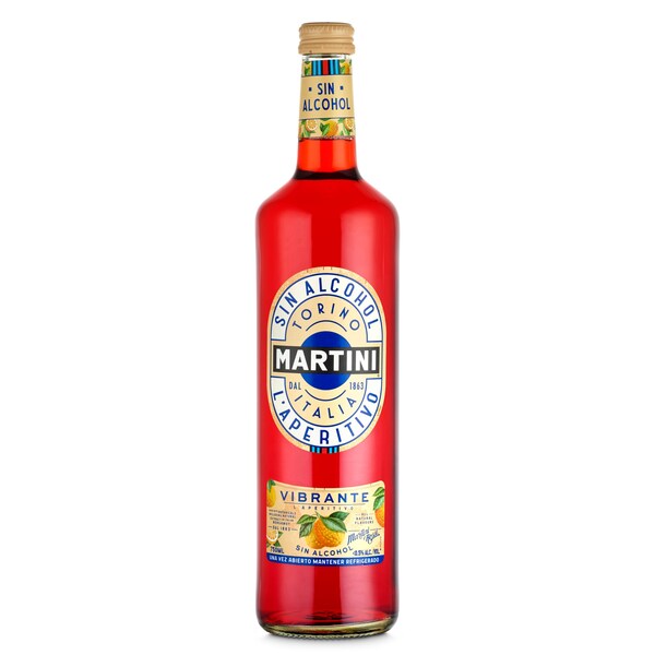 Vermouth Rojo sin Alcohol Martini Botella 75 Cl.