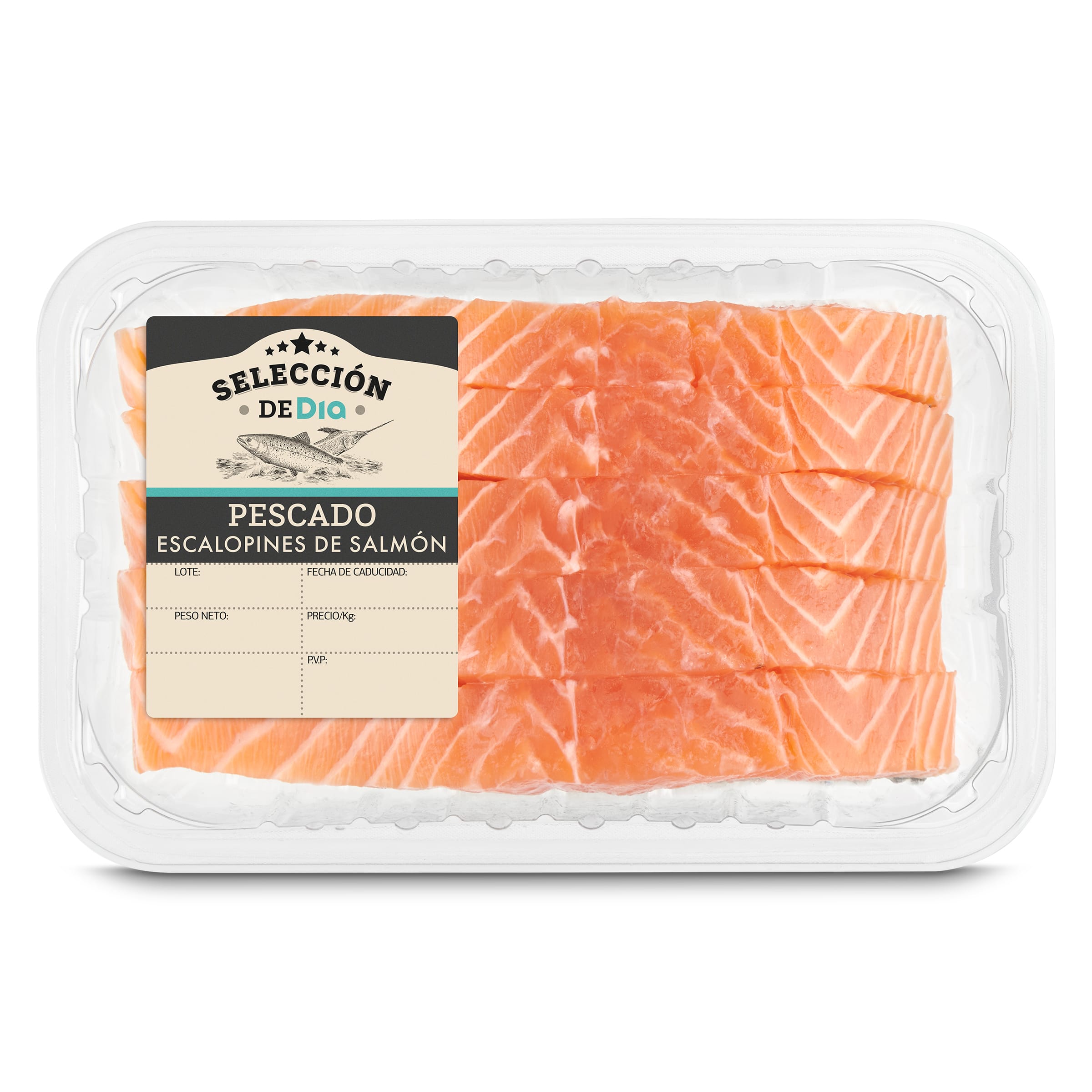 Escalopines de salmón Selección de Dia 450 g aprox.