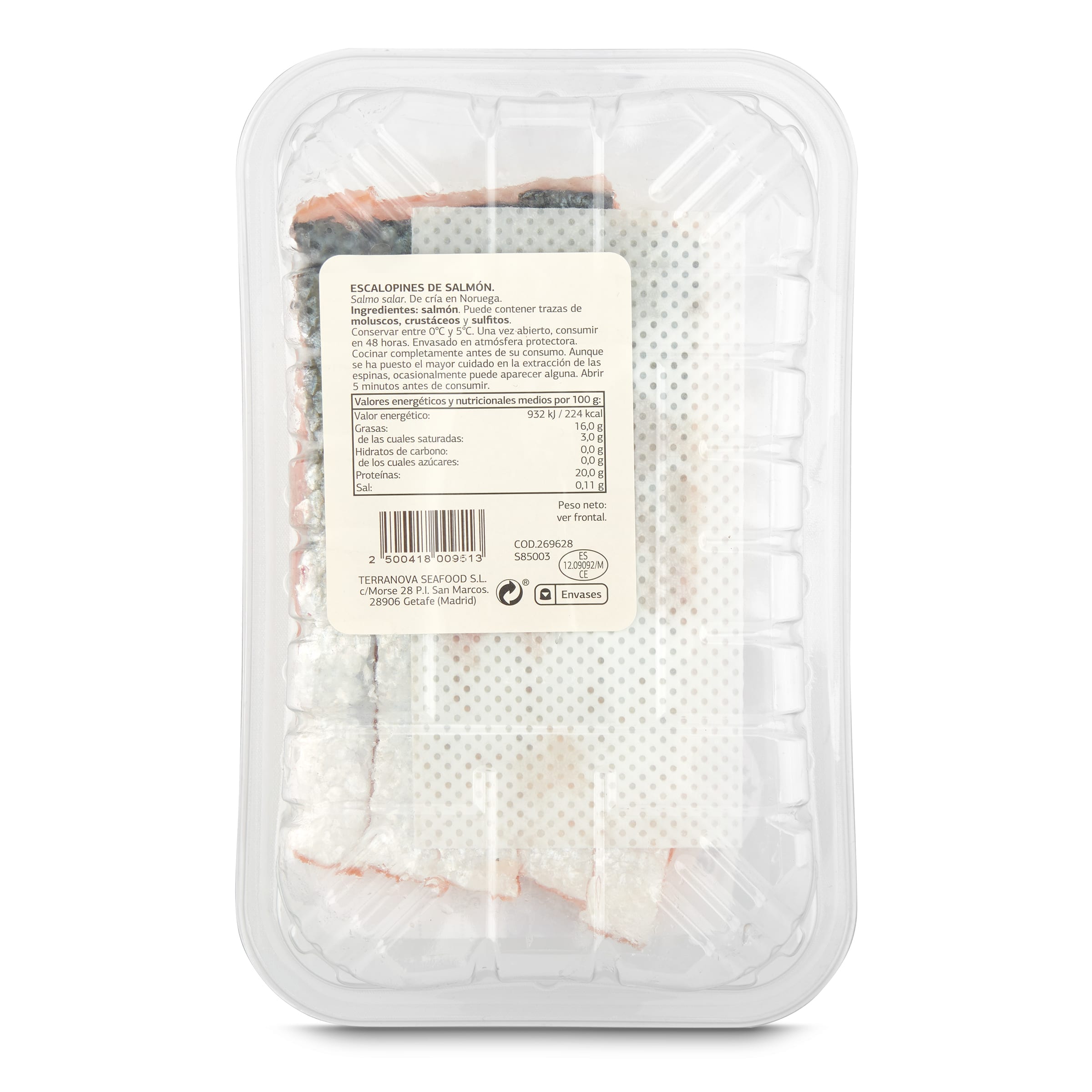 Escalopines de salmón Selección de Dia 450 g aprox.