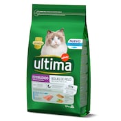 Alimento para gatos esterilizados anti bolas de pelo con trucha Ultima bolsa 1.5 Kg