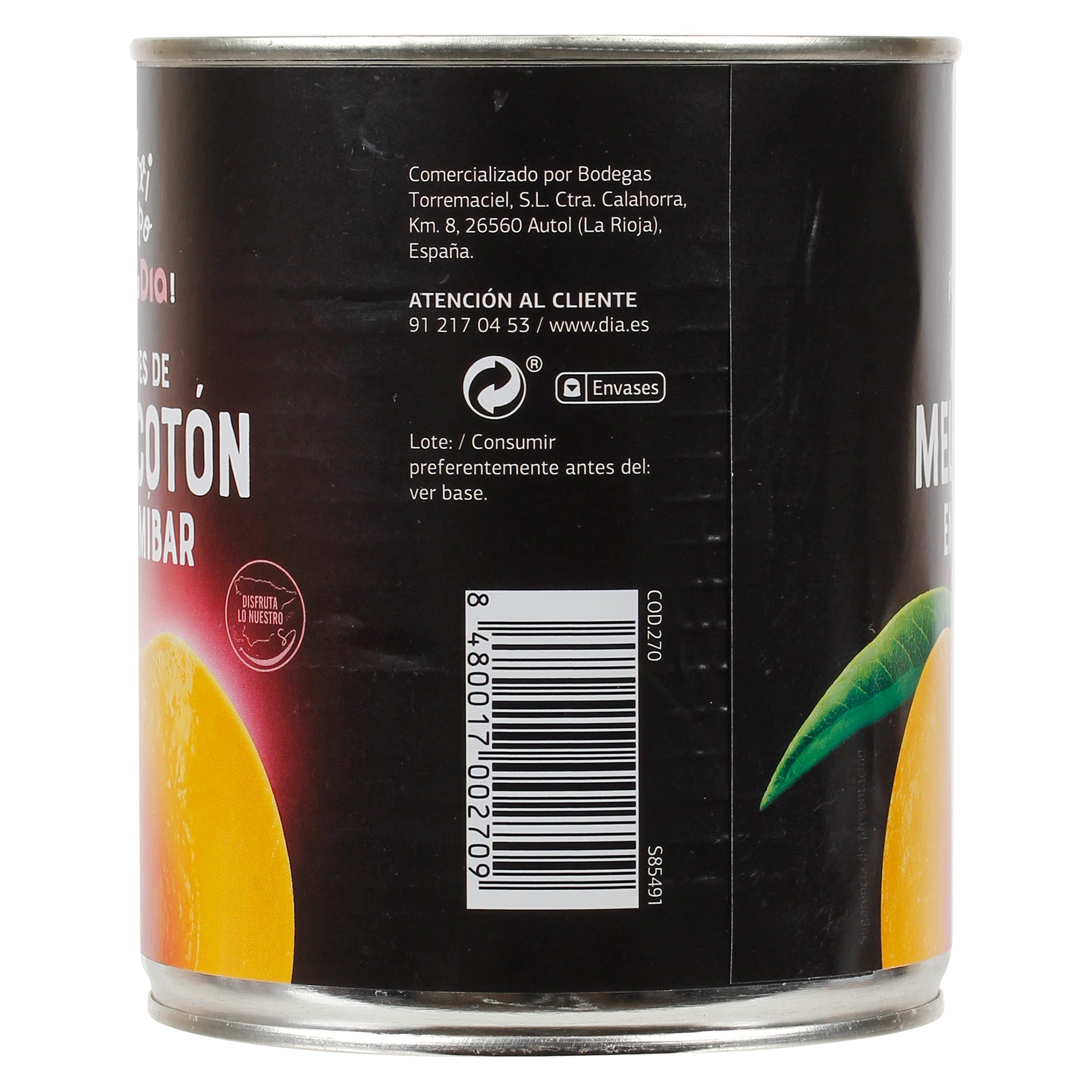 Melocotón en almíbar Dia Fruticampo 480 g