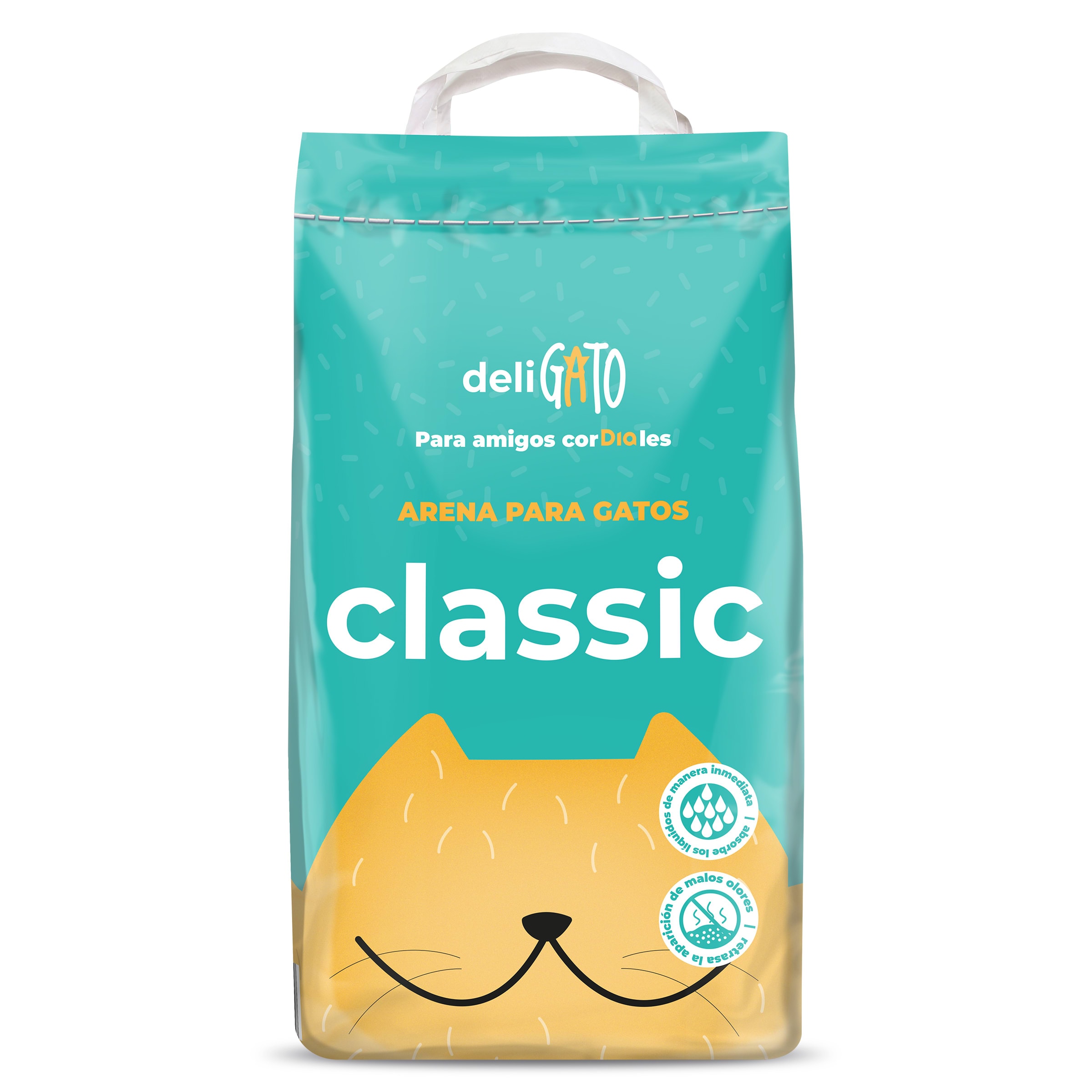 Arena para gatos absorbente Dia Deligato 5 Kg