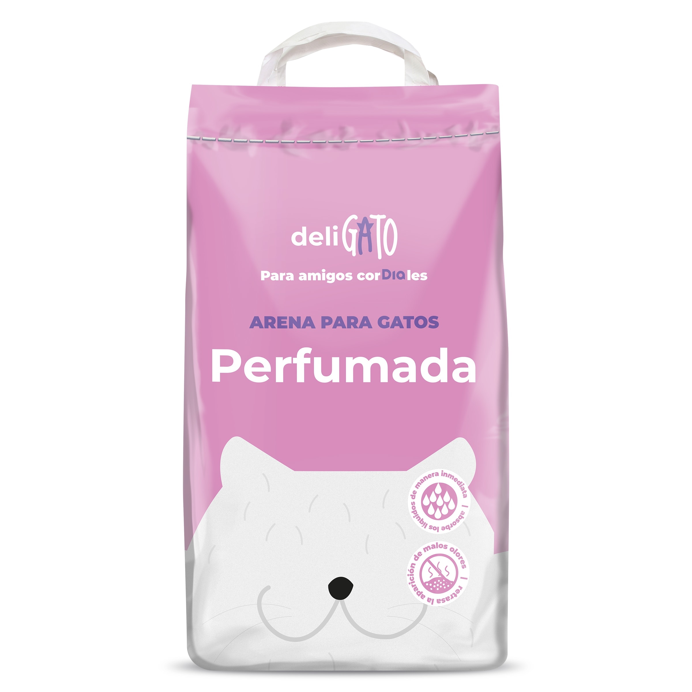 Arena para gatos absorbente perfumada Dia Deligato 5 Kg