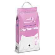 Arena para gatos absorbente perfumada Deligato Dia bolsa 5 Kg