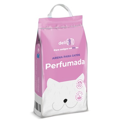 Arena para gatos absorbente perfumada Deligato Dia bolsa 5 Kg-0