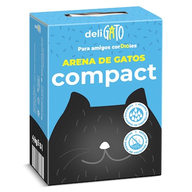 Arena para gatos compacta Deligato Dia caja 4 Kg-0