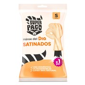 Guantes satinados de látex talla S Super Paco de Dia bolsa 2 unidades