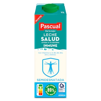 Leche salud semidesnatada Pascual botella 1 l-0