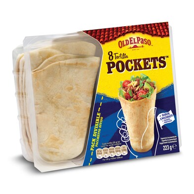 Tortilla pockets Old El Paso caja 223 g-0