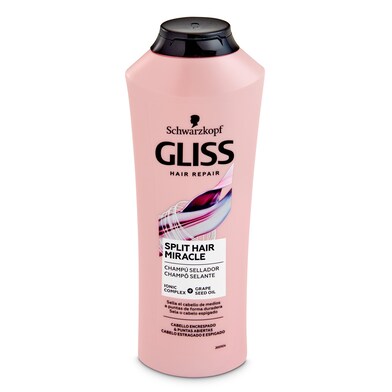 Champú split hair miracle cabello encrespado Gliss botella 370 ml-0 Champú split hair miracle cabello encrespado Gliss botella 370 ml-0