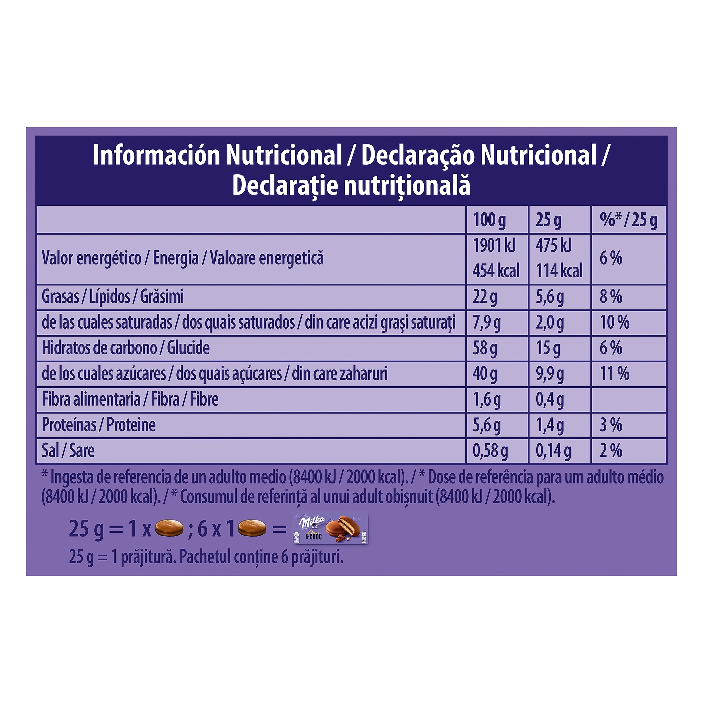 Pastelitos rellenos y recubiertos de chocolate choc & choc Milka 150 g